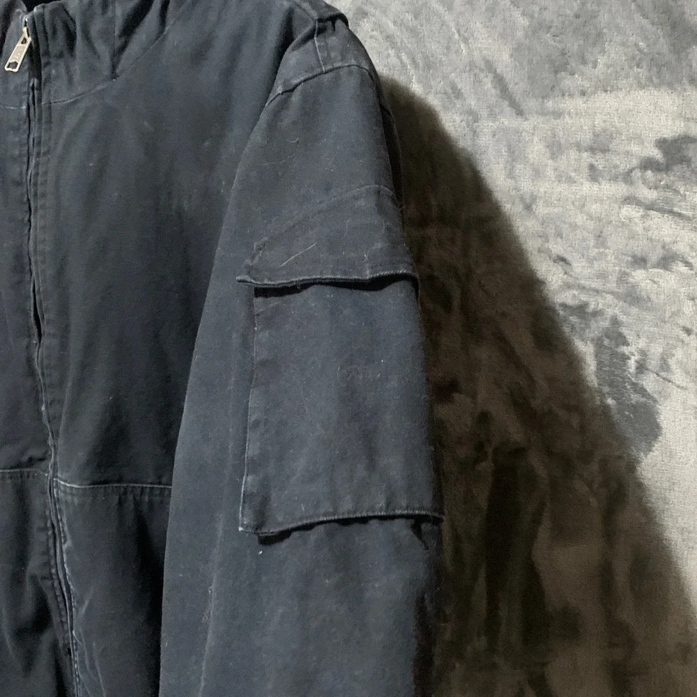 Lee Jacket Mens XL LM33JK686 Black Sherpa Lined Hooded Workwear EUC